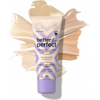 Eveline Cosmetics Better than Perfect krycí make-up s hydratačným účinkom 02 Light Vanilla Warm 30 ml