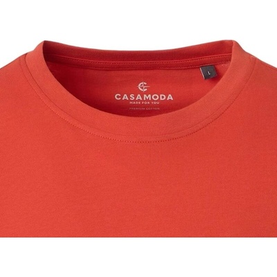 Casa Moda Oranžovo-červené tričko kulatý výstřih