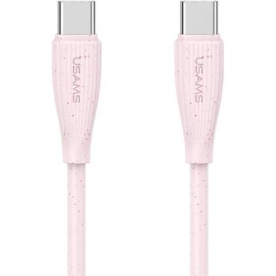 Usams US-SJ716 nabíjací a dátový USB-C na USB-C 1m růžový