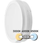 UltraLux LED влагозащитена плафониера, бяла, 24W, 3000K/4000K/6500K, IP54 (LPW24CCT)