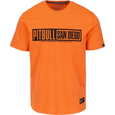 PitBull West Coast pánské triko EIGHTY NINE DOG 170 oranžové