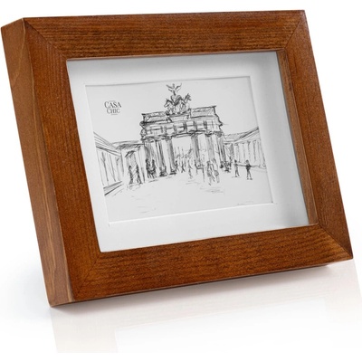 Casa Chic Kenton, rám na obrázky, obdĺžnikový, 14 x 9 cm, pasparta, sklo (CL-4X6-1-RUST)