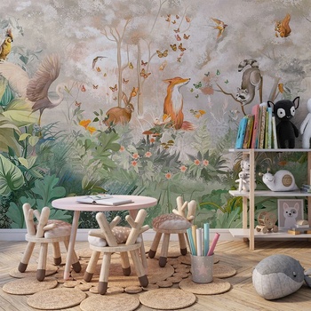 Image 1 of Art gift Детски тапет - Животинско царство