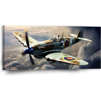 Sablio Obraz Stíhačka Spitfire - 110x50 cm