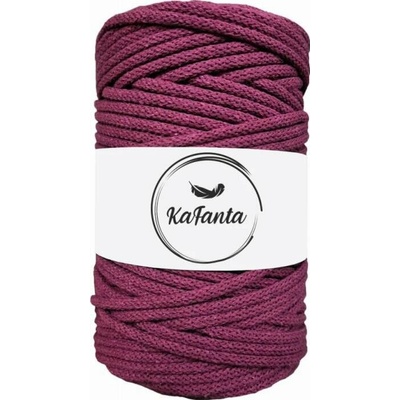 Bavlnená šnúra KaFanta 5 mm - purpurová