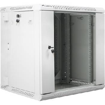 Lanberg Комуникационен шкаф Lanberg rack cabinet 19" double-section wall-mount 12U / 600x600 for self-assembly (flat pack), grey (WF02-6612-10S)
