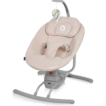 Lionelo - Детска люлка с мелодия RIO 4xC Бежово Лате + дистанционно управление (LN0374)