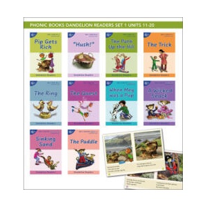 Phonic Books Dandelion Readers Set 1 Units 11-20 (Two-Letter Spellings Sh, Ch, Th, Ng, Qu, Wh, -Ed, -Ing, Le): Decodable Books for Beginner Readers Tw | Phonic Books (ISBN: 9780744095289)
