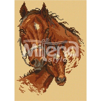 Milena Style Щастливи коне - гоблен със схема конци Ariadna 1: 4