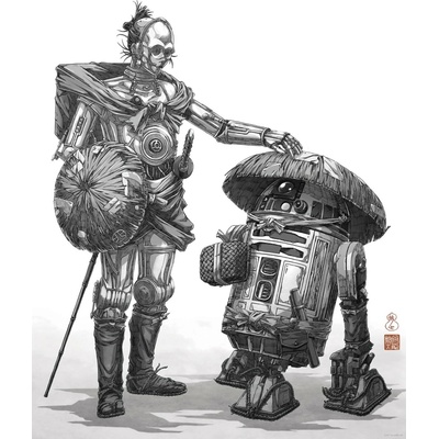 Komar Plakát Star Wars Vision Samurai Droids 40 x 50 cm