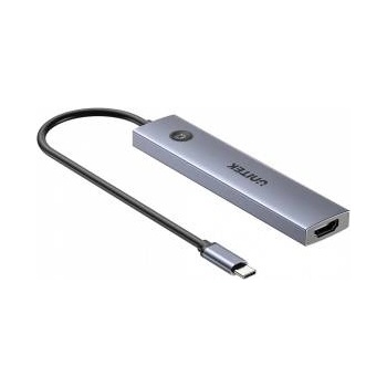 Unitek Hub USB-C 7-in-1 4K@60Hz, PD 100W with HDMI On/Off button