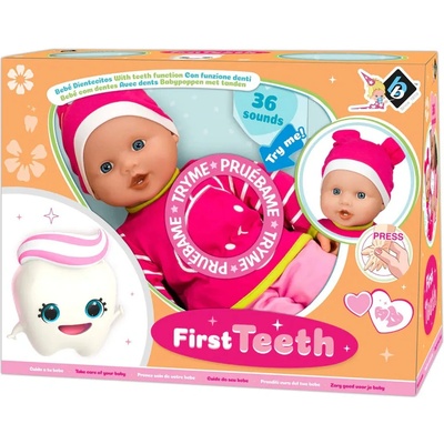 LOKO Toys Кукла-бебе Loko Toys - Първо зъбче, 46 cm (98619)