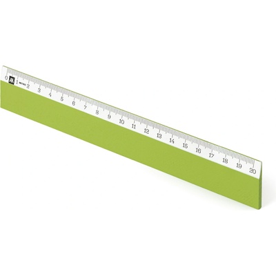 Metrie Scholar-W20FG Dřevěné pravítko světlezelené 20 cm