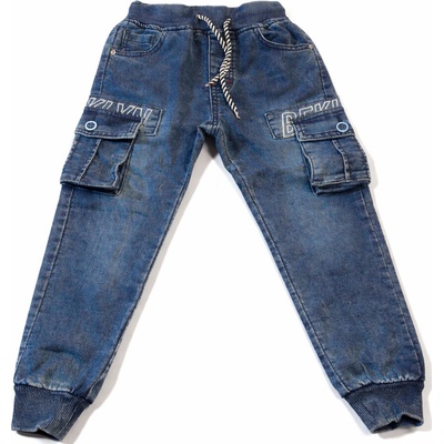Xcena Chlapecké tepláky jeans s kapsami