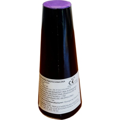 Gejzír Jevištní fontána 6 m / 3 sek PURPLE s palníkem TXF529P