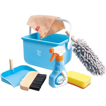 Hape Игрален комплект Hape - Аксесоари за почистване, с кофа (H3054)