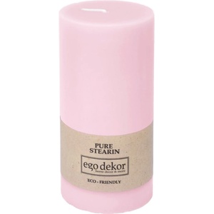 Ego dekor Розова приятелска свещ, време на горене 50 ч. Eco - Eco candles by Ego dekor (ZBC-3771061)