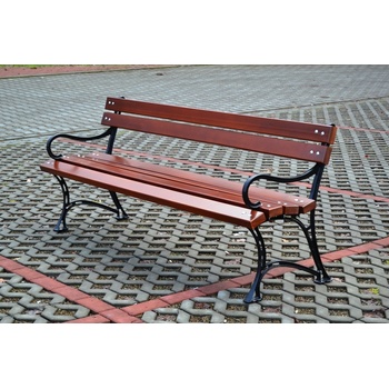NaK Parková lavička Pola 150 cm tmavý orech