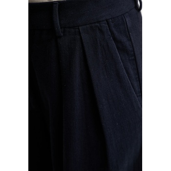 Forte Forte Памучен панталон Forte Forte в тъмносиньо със стандартна кройка, с висока талия 14036. my. pants (14036.my.pants)