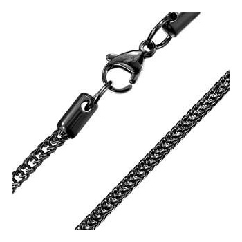 Šperky4U Ocelový řetízek černý OPE1307-015-45