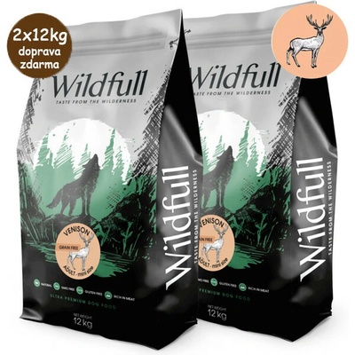 Wildfull Dog Adult Mini Size GF Venison & Pumpkin 2 x 12 kg