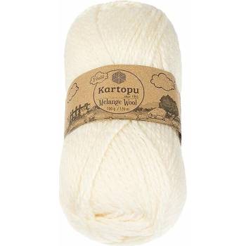 BELLATEX Melange Wool 100 g – 025 smotanová