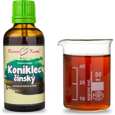 Koniklec čínský tcm pavlovy bylinné kvapky tinktúra 50 ml