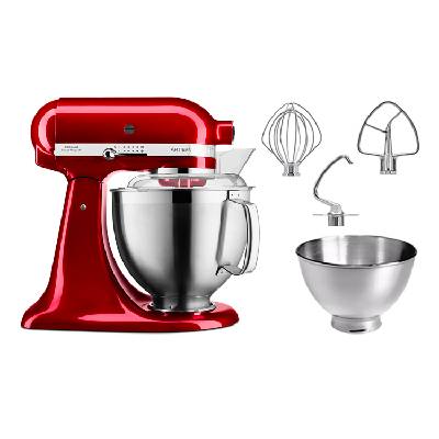 Kuchyňský Robot KitchenAid Artisan 5KSM185PSECA červená metalíza 5KSM185PSECA