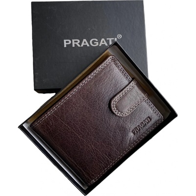 Pragati Fashion tmavě hnědá jvt 305-l pánská kožená
