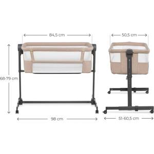 KinderKraft NESTEE UP 2 бебешка кошара BEIGE (KLNEE002BEG0000) - bebetabg