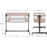 KinderKraft NESTEE UP 2 бебешка кошара BEIGE (KLNEE002BEG0000)