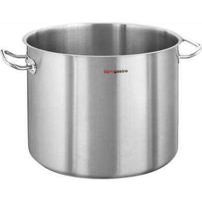G.Gastro Hrnec na polévku Nerezová ocel AISI 304 , saténový povrch, sendvičové dno 22,1 l 32 cm Výška: 27,5 cm s tepelně odolnými úchyty D9776866