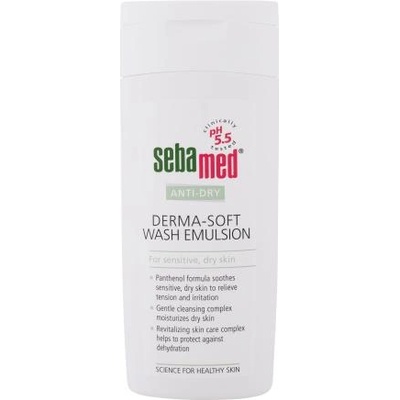 sebamed Anti-Dry Derma-Soft Wash Emulsion почистваща емулсия за лице и тяло 200 ml за жени