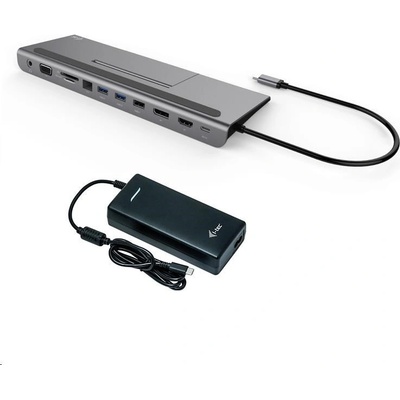 i-Tec USB-C Metal Low Profile 4K Triple LCD Docking Station 112W C31FLATPLUS112W