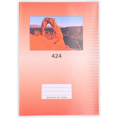 Vikpap 424 Sešit A4 linka 20l.