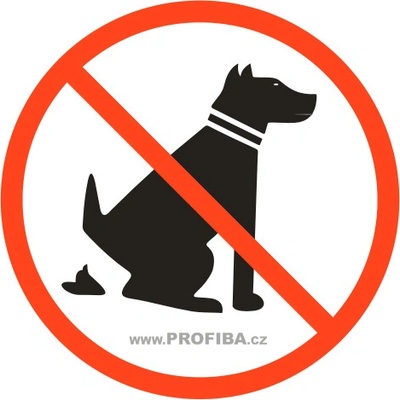 PROFIBA Samolepka "ZÁKAZ VENČENÍ PSŮ"