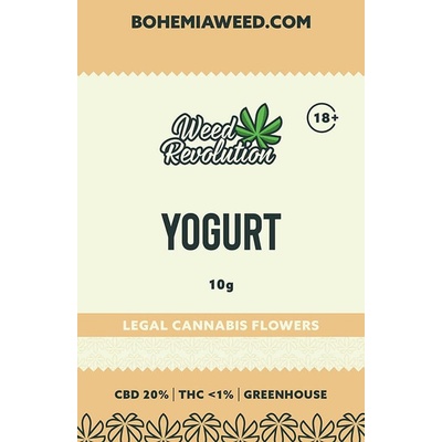 Weed Revolution Yogurt Greenhouse CBD 20% THC 1% 10 g – Zboží Dáma