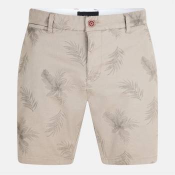 Brave Soul Къси панталони Brave Soul Cotton Shorts with Leaf Print - Grey Print
