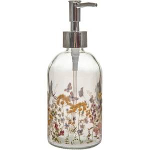 Dakls Стъклен диспенсер за сапун 390 ml Flowers - Dakls (DOR27045)