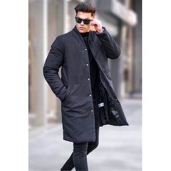 Madmext Мъжко дълго яке 5710 - Черно #334289 (334289_Черно)