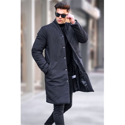 Madmext Мъжко дълго яке 5710 - Черно #334289 (334289_Черно)