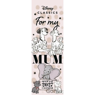 Oficiální nástěnný Disney: For My Mum 14,4 x 42 cm 2027