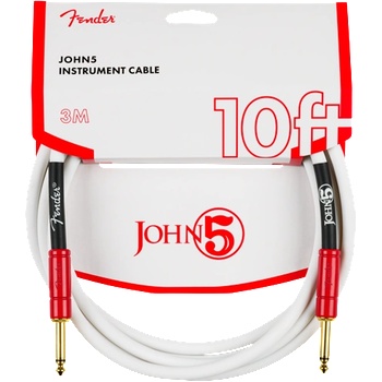 Image 1 of Fender John 5 Instrument Cable, White and Red