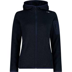 CMP Дамско поларено яке CMP Women's Jacket Fix Hood Jacquard Knitted 3H19826 Fleece jacket - B. Blue - размер 42 (EU) (105-4940-2515)