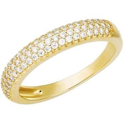 Preciosa Blyštivý pozlacený prsten Marielle Royal Lagoon 5445Y00