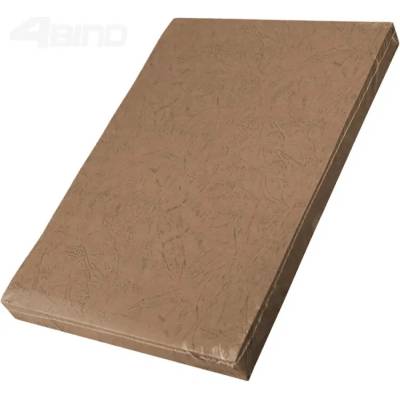 4BIND Desky pro vazbu Delta (imit. kůže) 230g, A4 hnědá, 100ks