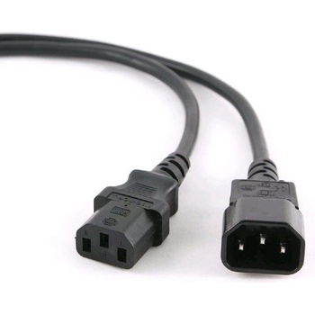 C-Tech Kábel sieťový, predlžovací, 1,8 m VDE 220/230 V napájací CB-PWRC14-18
