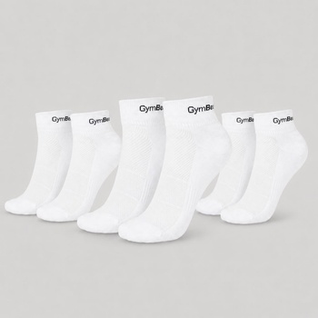 GymBeam Чорапи Quarter 3Pack White S