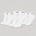 GymBeam Чорапи Quarter 3Pack White S