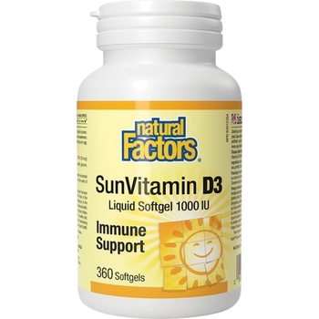Image 1 of Natural Factors SunVitamin D3 1000 IU [360 Гел капсули]